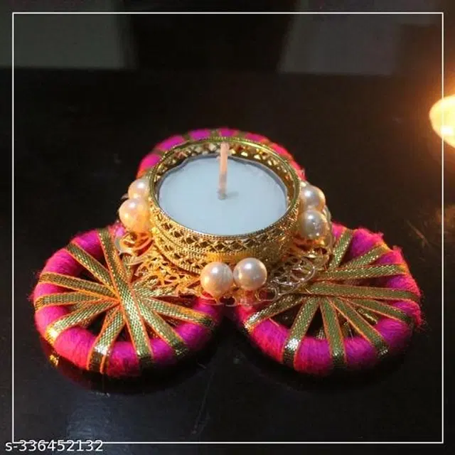 Metal Candle Holder, Multicolor