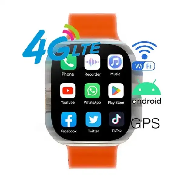 Silicone Strap S8 Ultra Smart Watch, Orange