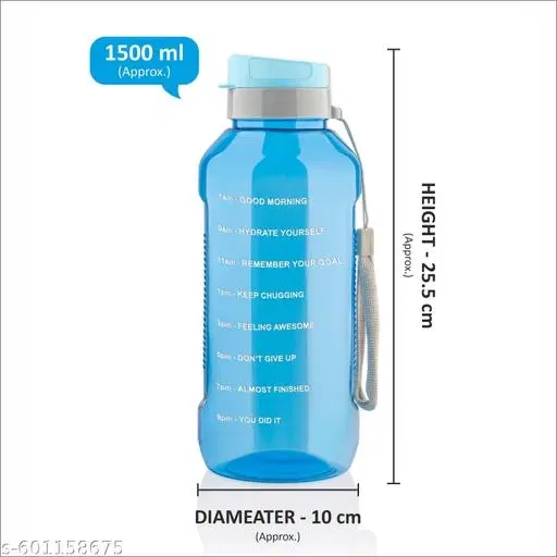 1500ml sky blue water bottle