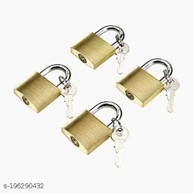 Luggage Locks, Gold, Pack of 4