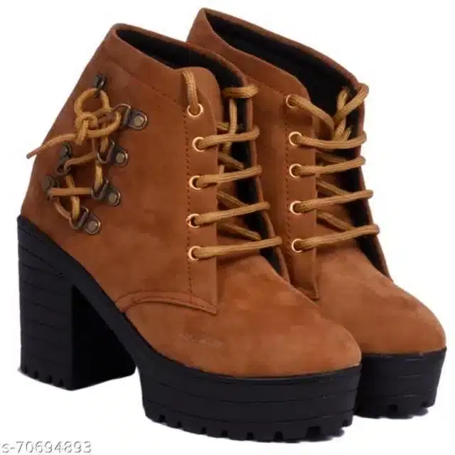Boots for Women (Tan, 3)