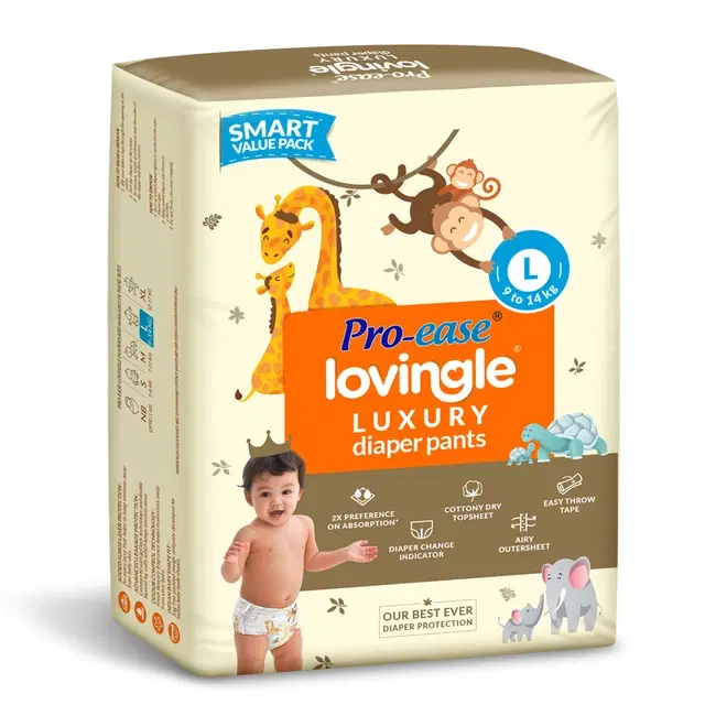 Pro-Ease Lovingle Luxury Diaper Large 21 Pcs