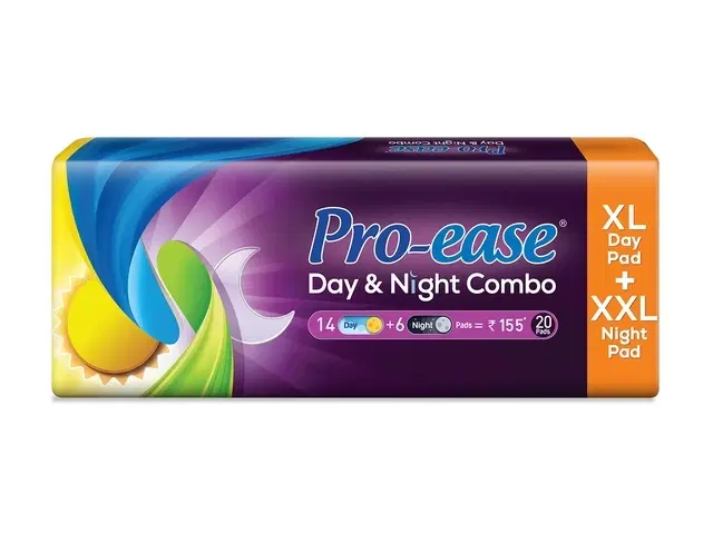 Pro-Ease With Extra Night Sanitary Pads XL (20 Pads)