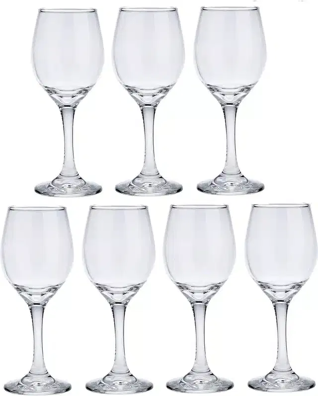 Liquor cum Cocktail Glasses, Transparent, 250 ml, Pack of 7