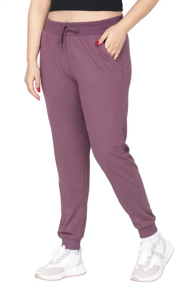 100% Cotton Treggings Trouser / Pant for Women, Mauve (XXL)