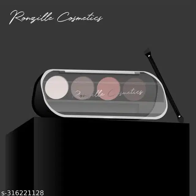 Ronzille Eyebrow Enhancer Palette with Brush, Multicolor, 12 g, Set of 1