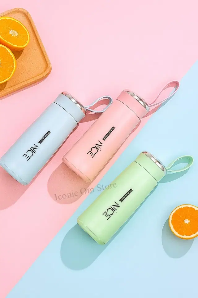 Plastic Water Bottle, Multicolor, 500 ml, Pack of 3