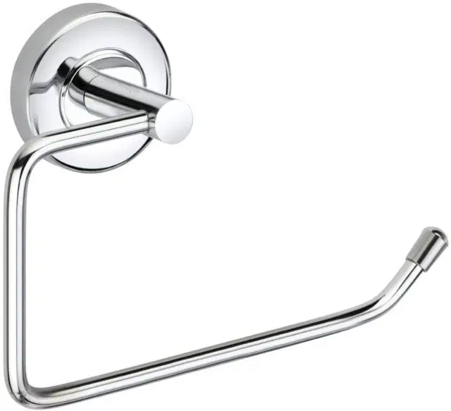 Stainless Steel Multipurpose Towel Ring with Wall Flange, Silver, Set of 1