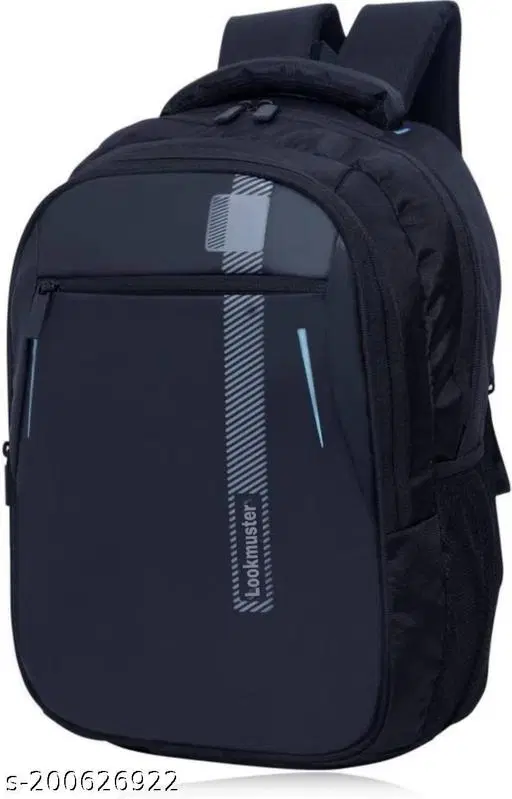 Nylon Backpack for Men & Women, Black