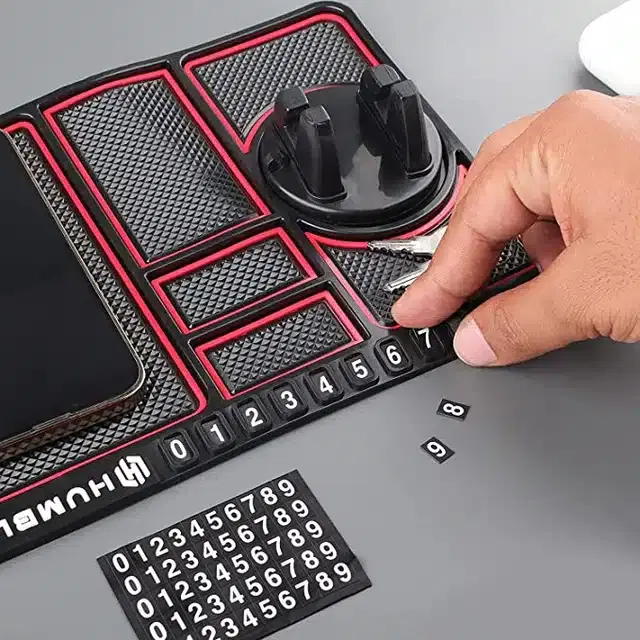 Universal Silicone Car Mat, Black