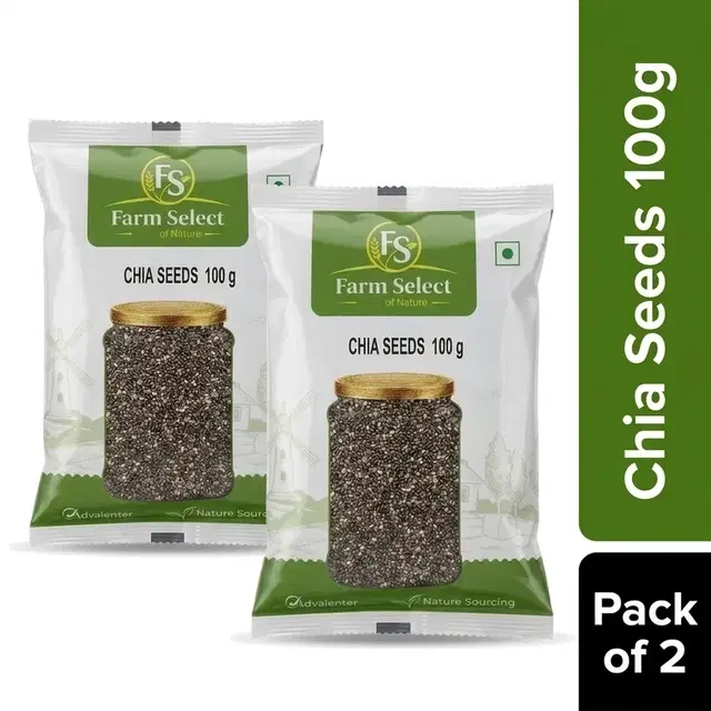 Farm Select Classic Chia Seeds 100 g - Pack of 2