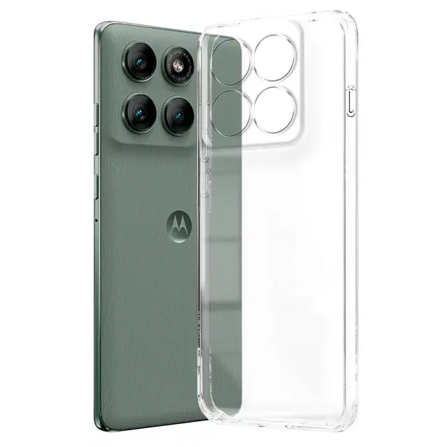 Rubber Back Cover For Motorola Edge 60 Pro 5G, Transparent