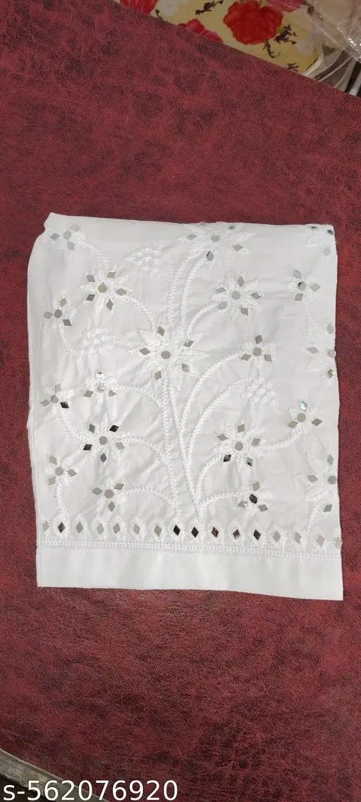 Cotton Solid Pant for Women, White (S)