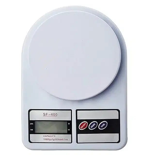 Digital Kitchen Weighing Scale, White