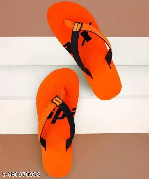 Sparx EVA Flip-flops for Men (Orange, 6)