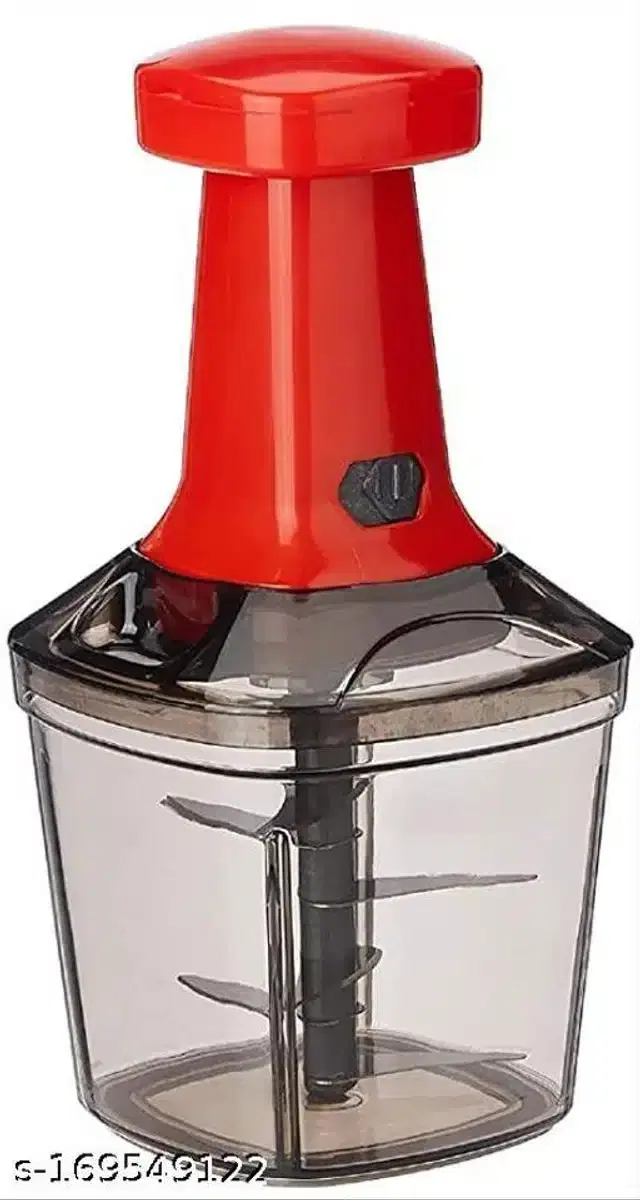 Manual Hand Press Vegetable Chopper, Multicolor, 1000 ml