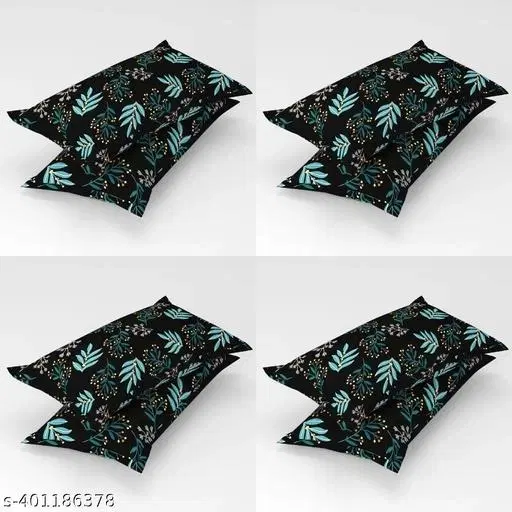 Cotton Pillow Covers, Multicolor, (17x27 inches), Pack of 8