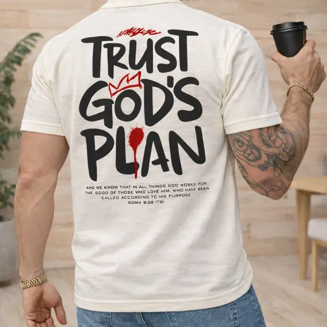 Cotton Blend Printed T-Shirt for Men, White (3XL)