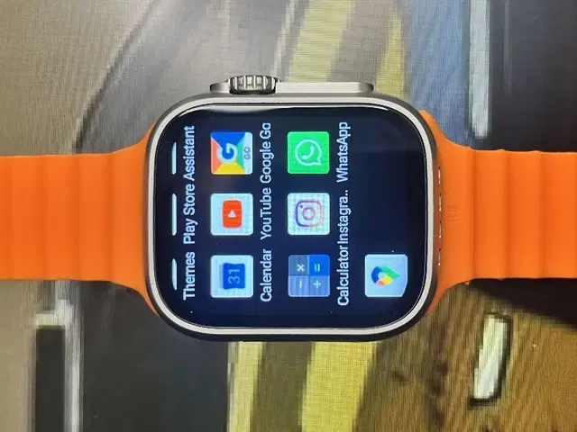 Nylon Strap Smart S8 Ultra Smart Watch for Men & Women, Orange