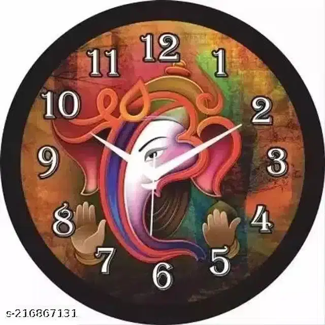 Analog Wall Clock, Black