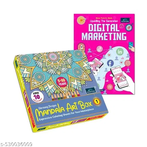 Harmony Mandala Boxx Part 1 + STEM Activity Book: Digital Marketing – Introduce kids to digital marketing concepts through creative art and fun, interactive activities that enhance their learning experience.