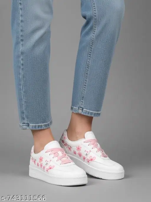 Shoetopia Girls Sneakers White (13-14 Years)