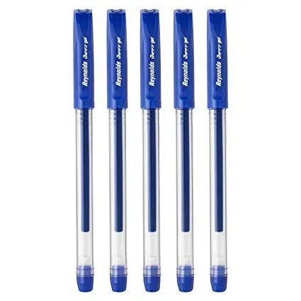 Reynolds Jiffy Gel Pens, Blue, Pack of 5