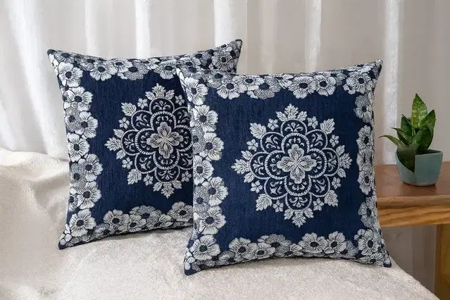 Grover Blue Cushion cover 40x40cm, Pack of 2