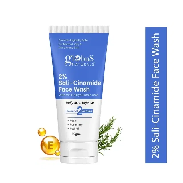 Globus Naturals 2% Sali-Cinamide Face Wash 50 g