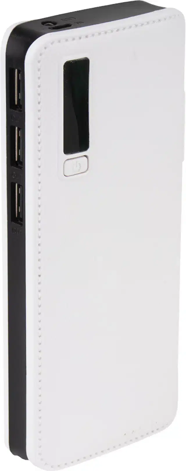 Portable Inbuilt Cables Power Bank, Black & White, 20000 mah