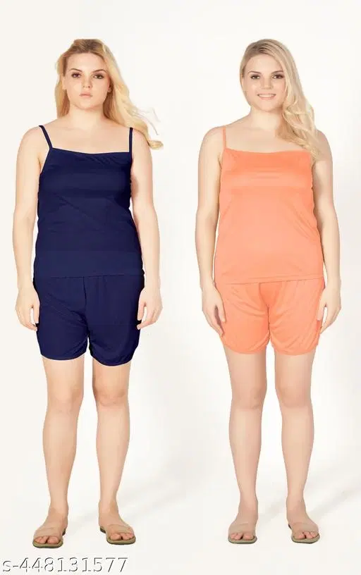 Comfortable Camisole for Women, Pack of 2 (Multicolor, S)