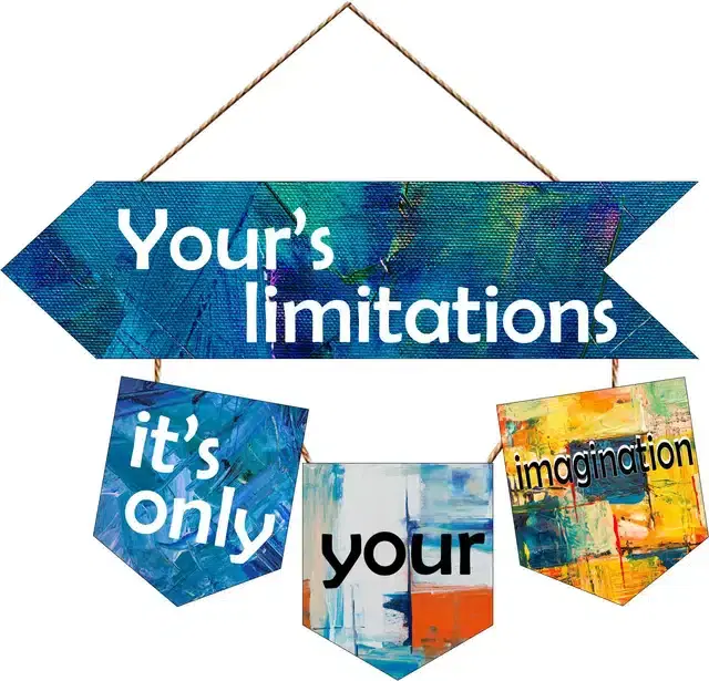 Wooden Wall Hangers for Office and Living Room, Multicolor
