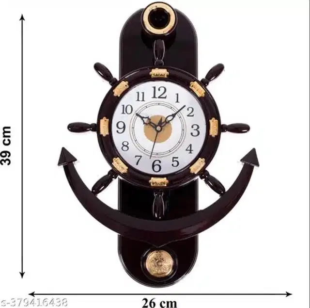 Plastic Wall Clock, Multicolor