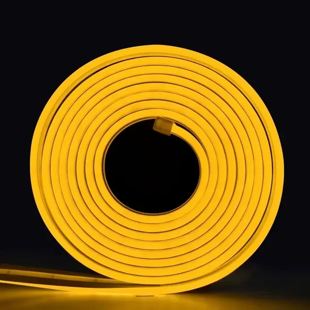 5 Mtr Yellow LED Neon Strip Rope Light, Yellow