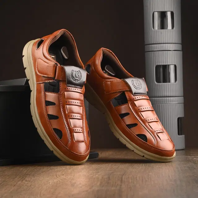 Sandals for Men (Tan, 6)