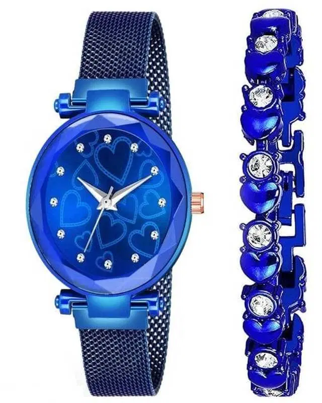 Analog Watch For Womens (Blue) (WS-402)