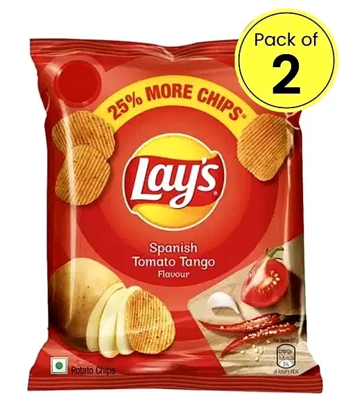 Lays Spanish Tomato Tango Chips 2X48 g (Pack Of 2)