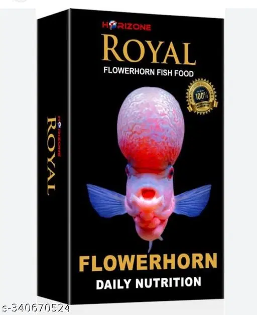 Royal Flowerhorn  food For fish (100gm) Pack Of 1