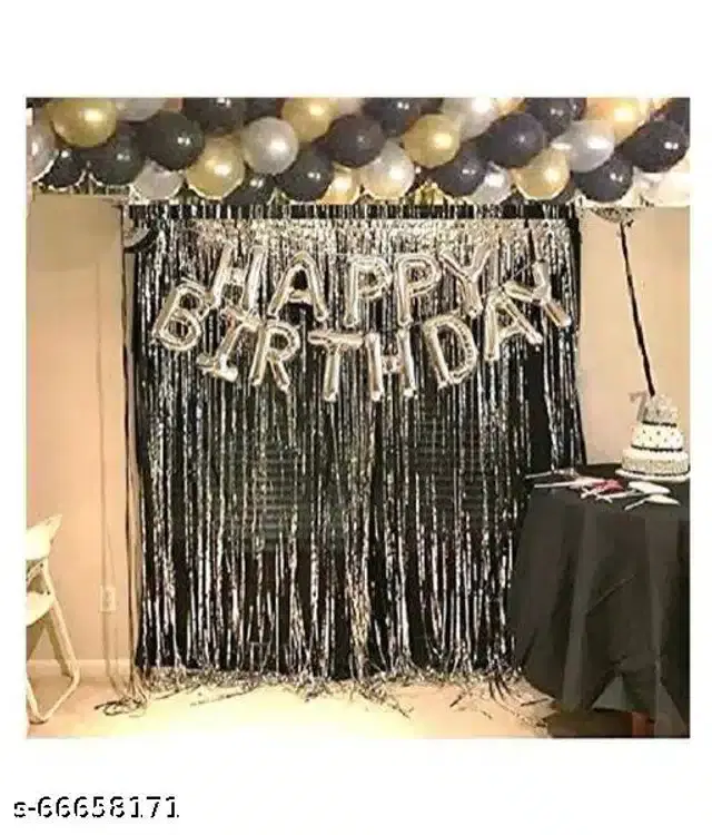 Birthday Party Decoration Kit, Multicolor, Set of 45