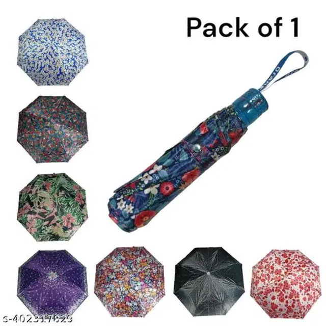 Polyester Foldable Umbrella, Assorted, Pack of 1