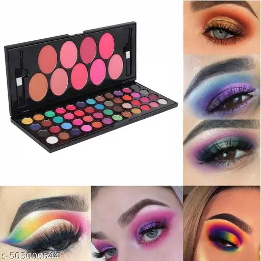 Ultra Pigmented 51 Colors Eyeshadow Palette with Brush | Long Wearing & Easily Blendable Eye Makeup Palette | Eyeshadow Palette with Matte, Shimmery & Metallic Finish (02)