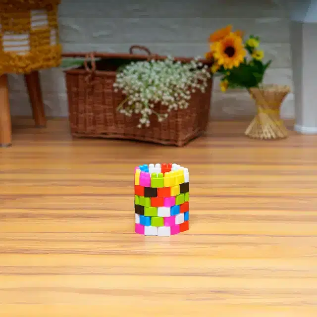 Plastic Educational Bullet 70 Pcs Building Blocks Toy Set for Kids, Multicolor