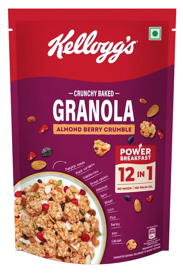 Kellogg'S Crunchy Granola Almond & Cranberries Cereal 460 G