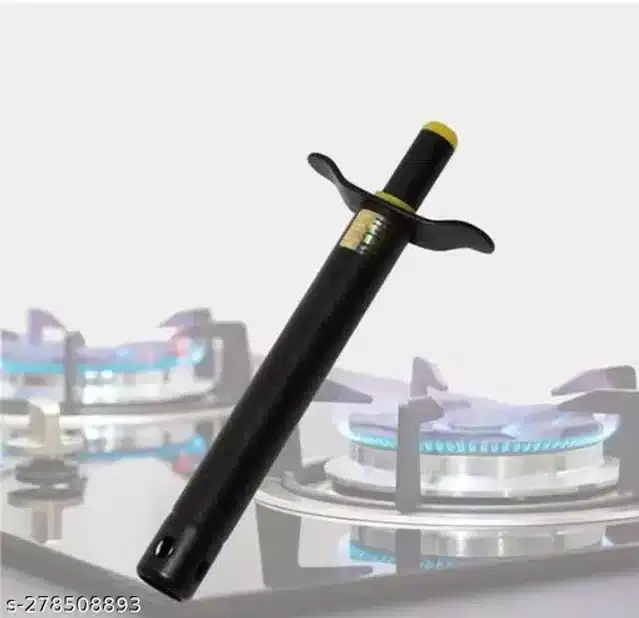 Stainless Steel Gas Lighter, Black