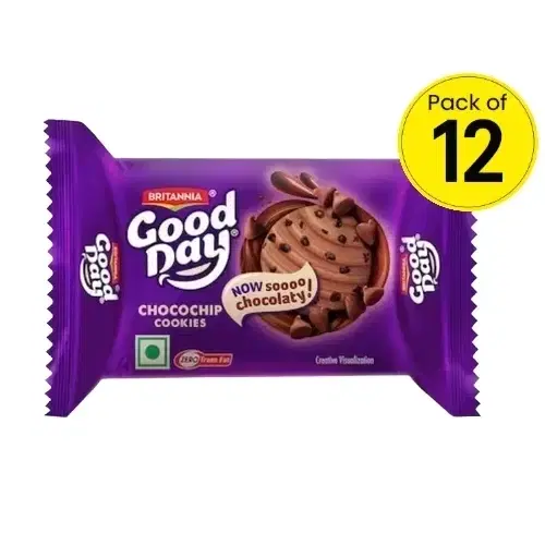Britannia Good Day Chocochip Cookies 12X39 g (Pack of 12)