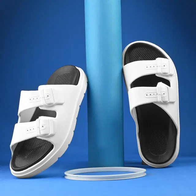 Sliders for Men, White (6)