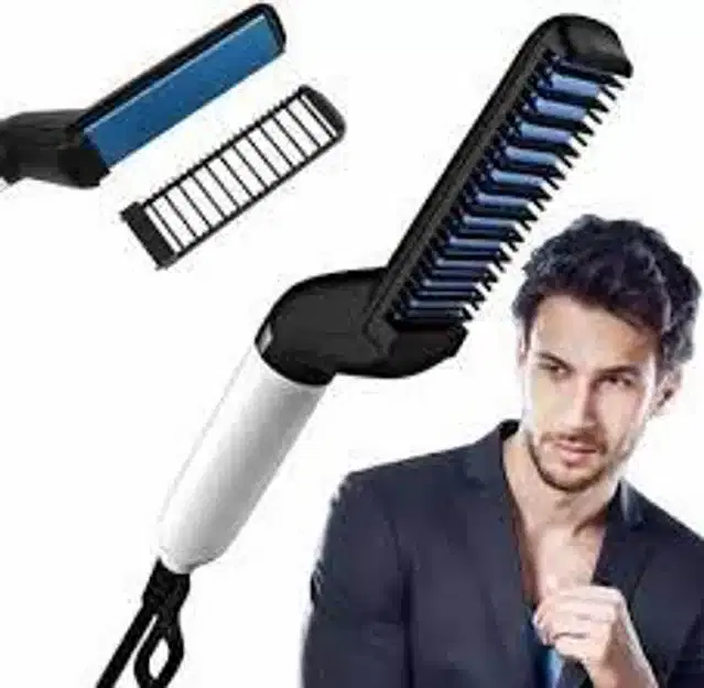 Beard Hair Straightening Comb, White