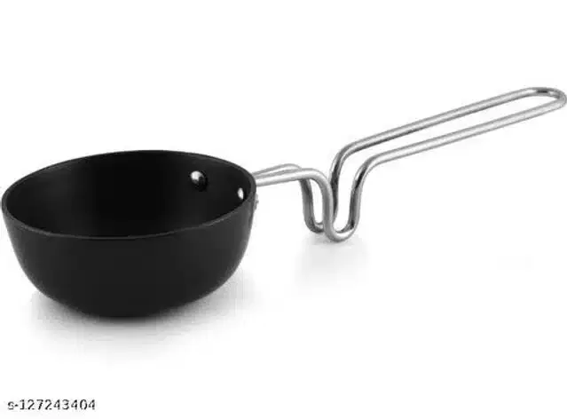 Aluminium Nonstick Tadka Pan, Black
