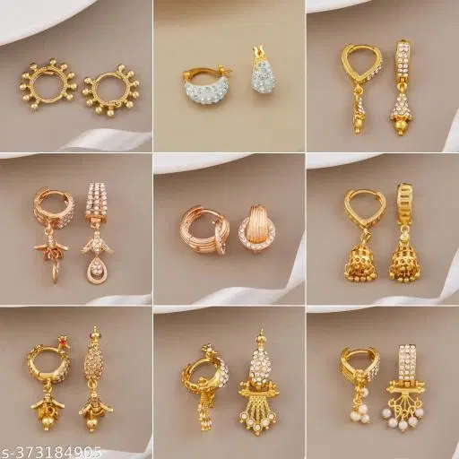 Stylish Earring/Bali Combo For Women'S/Girls