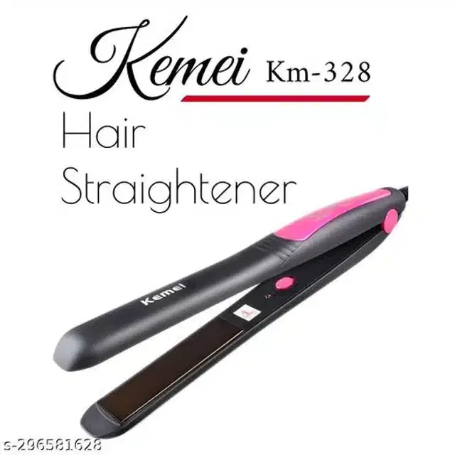 Plastic Hair Straightener, Black, 100 W